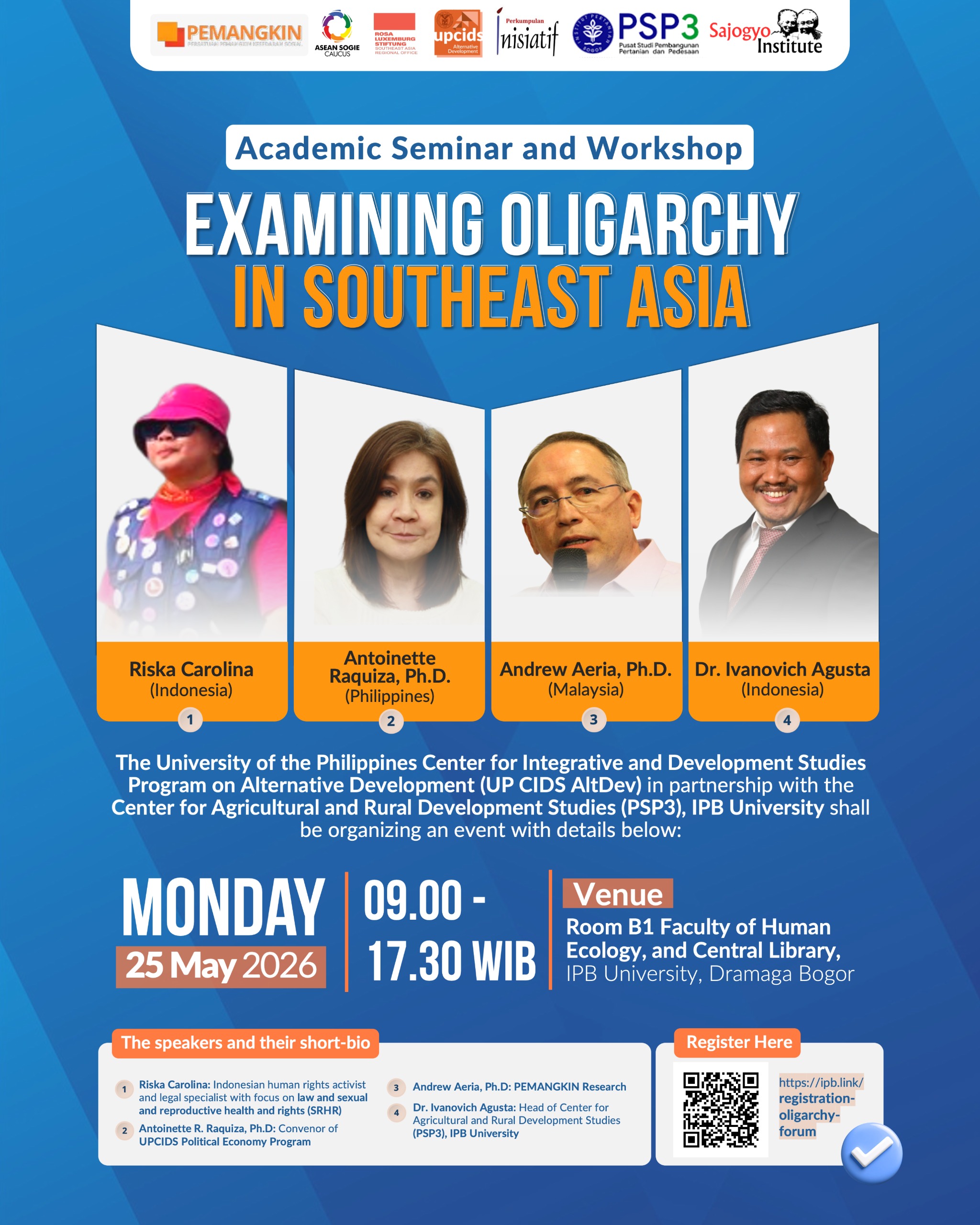 Academic Seminar & Workshop on Oligarchy in Southeast Asia